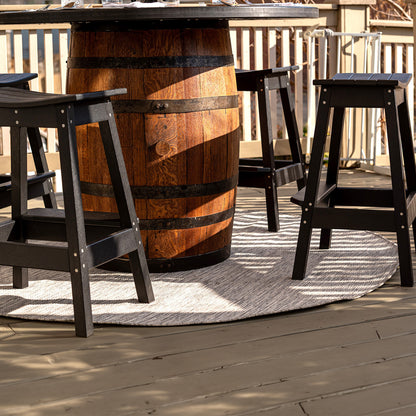 Outdoor Whiskey Barrel Pub Tables